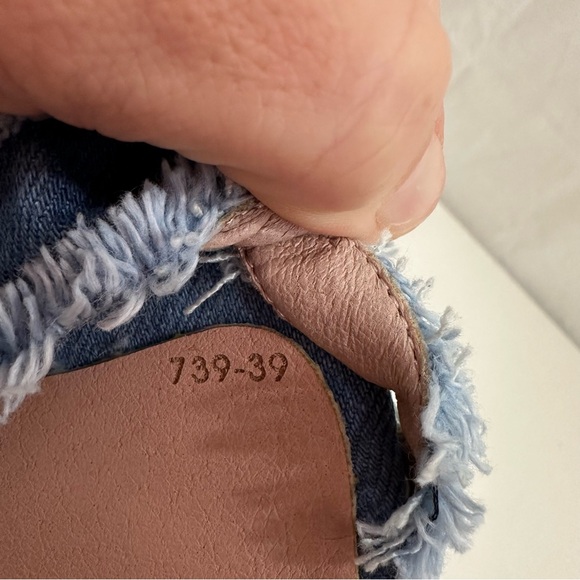 Bapolee Women’s Open Toe Denim Jean Strappy Stiletto High Heels Blue Size 39 (8) - Picture 8 of 9